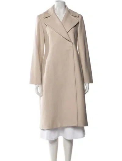 Pre-owned Theory Wool Coat In Neutrals