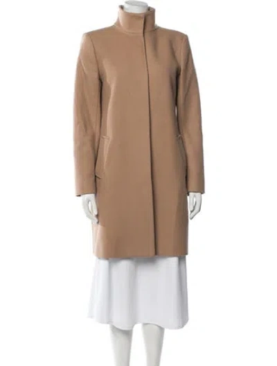 Pre-owned Theory Wool Coat In Neutrals