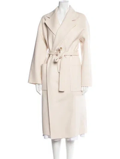 Pre-owned Theory Wool Coat In Neutrals