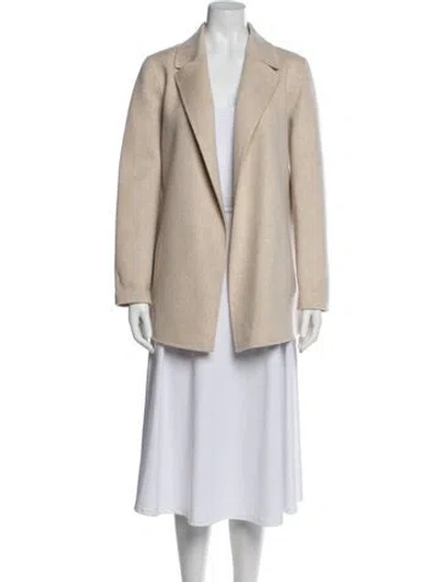 Pre-owned Theory Wool Coat In Neutrals