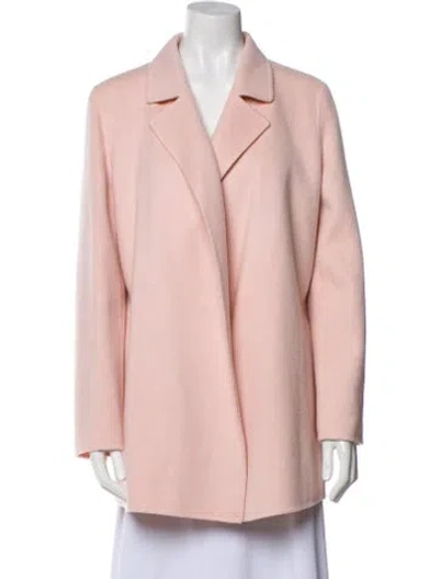 Pre-owned Theory Wool Coat In Pink