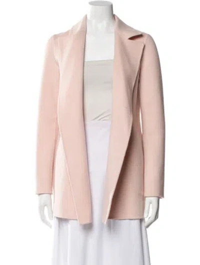 Pre-owned Theory Wool Coat In Pink
