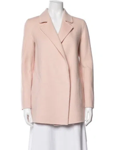 Pre-owned Theory Wool Coat In Pink