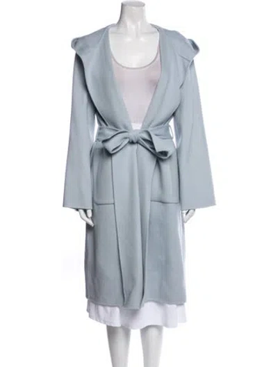 Pre-owned Theory Wool Coat W/ Tags In Blue