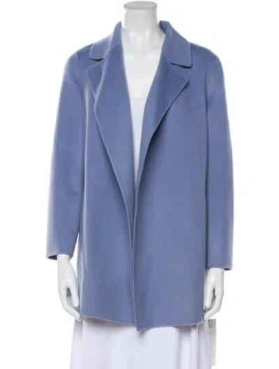 Pre-owned Theory Wool Coat W/ Tags In Blue