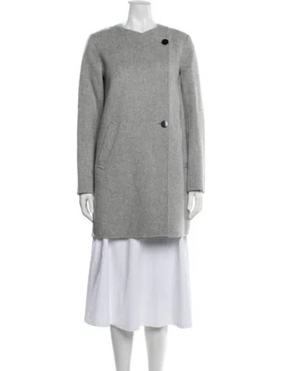 Pre-owned Theory Wool Coat W/ Tags In Gray
