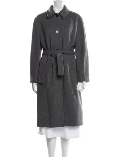 Pre-owned Theory Wool Coat W/ Tags In Gray