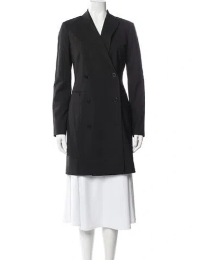 Pre-owned Theory Wool Coat W/ Tags In Gray