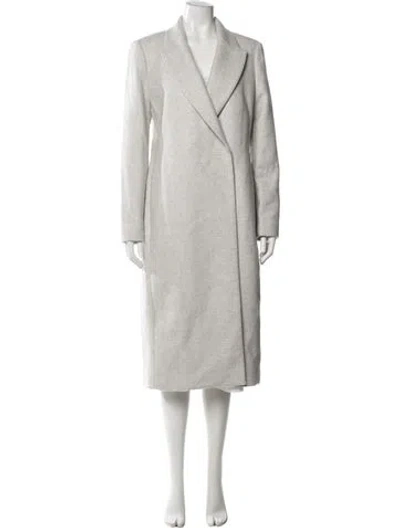 Pre-owned Theory Wool Coat W/ Tags In Gray