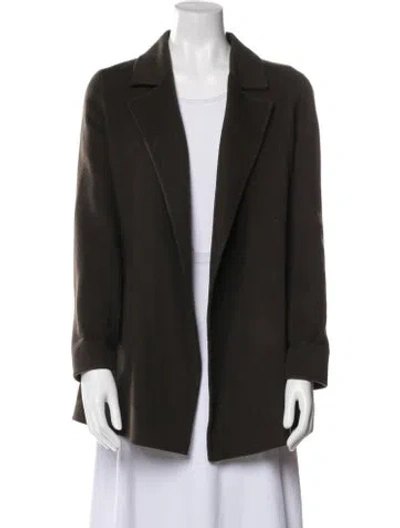 Pre-owned Theory Wool Coat W/ Tags In Green