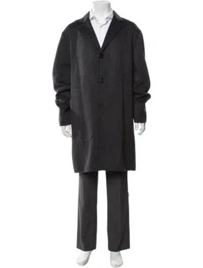 Pre-owned Theory Wool Coat W/ Tags In Grey