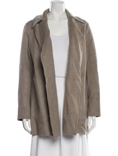 Pre-owned Theory Wool Coat W/ Tags In Neutral