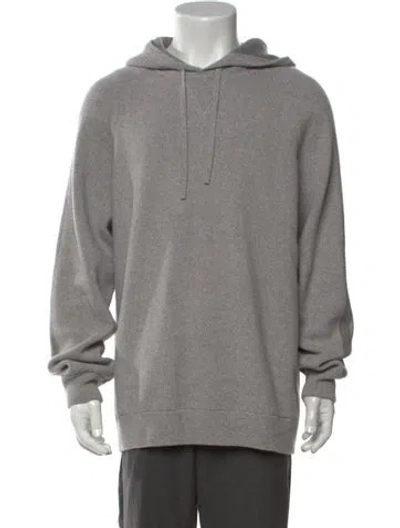 Pre-owned Theory Wool Crew Neck Hoodie In Grey
