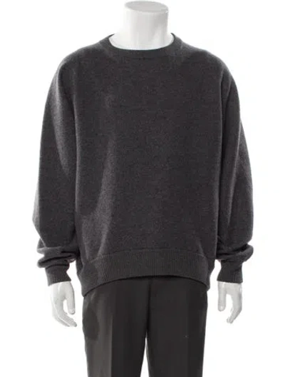Pre-owned Theory Wool Crew Neck Pullover In Gray