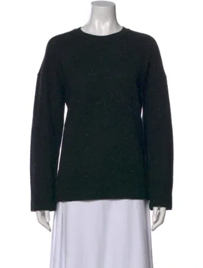 Pre-owned Theory Wool Crew Neck Sweater In Black