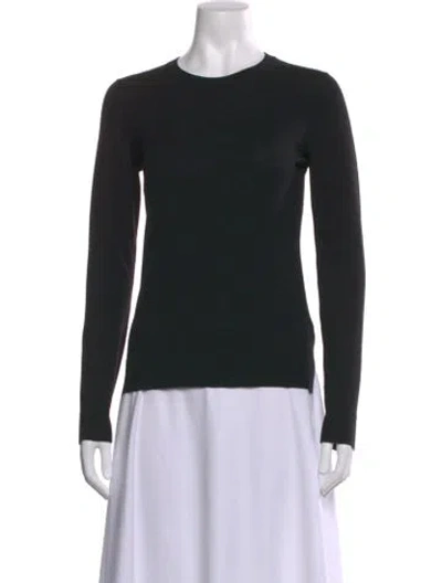 Pre-owned Theory Wool Crew Neck Sweater In Black