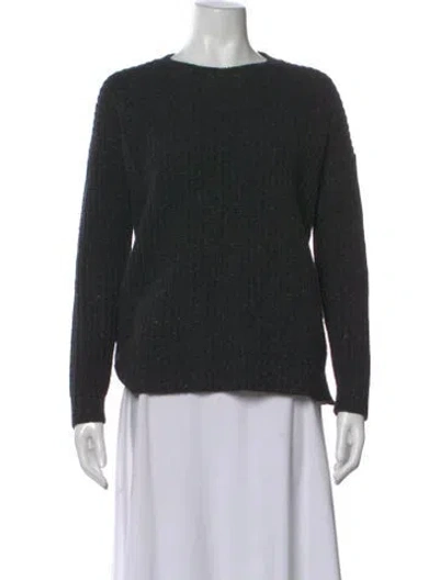 Pre-owned Theory Wool Crew Neck Sweater In Black