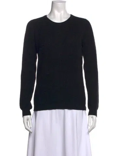 Pre-owned Theory Wool Crew Neck Sweater In Black