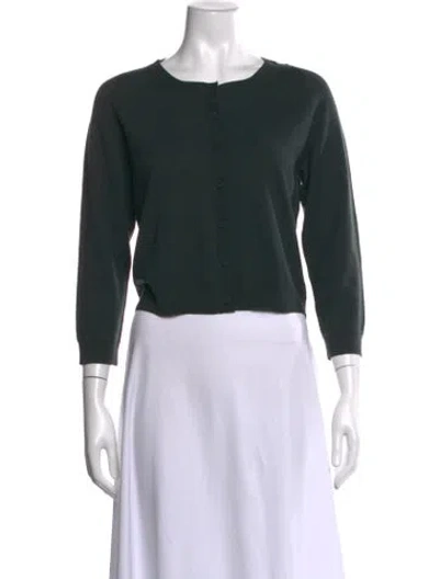 Pre-owned Theory Wool Crew Neck Sweater In Black