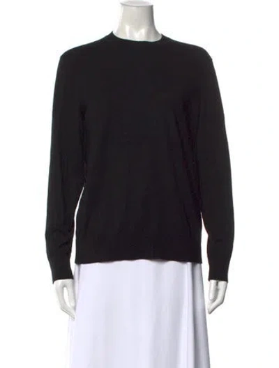 Pre-owned Theory Wool Crew Neck Sweater In Blue