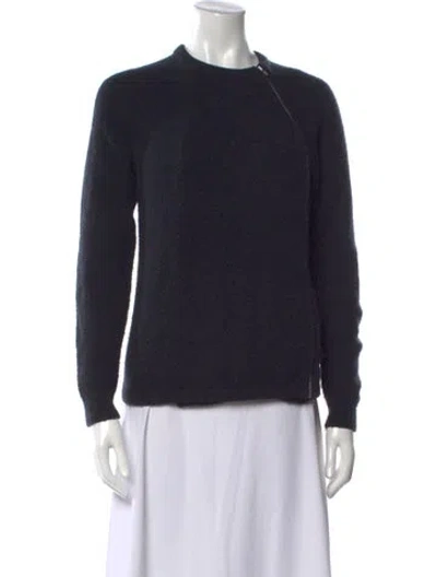 Pre-owned Theory Wool Crew Neck Sweater In Gray