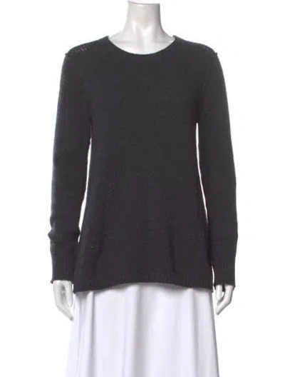 Pre-owned Theory Wool Crew Neck Sweater In Gray