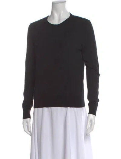 Pre-owned Theory Wool Crew Neck Sweater In Gray