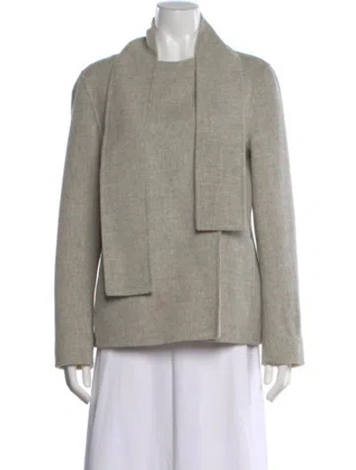 Pre-owned Theory Wool Crew Neck Sweater In Gray