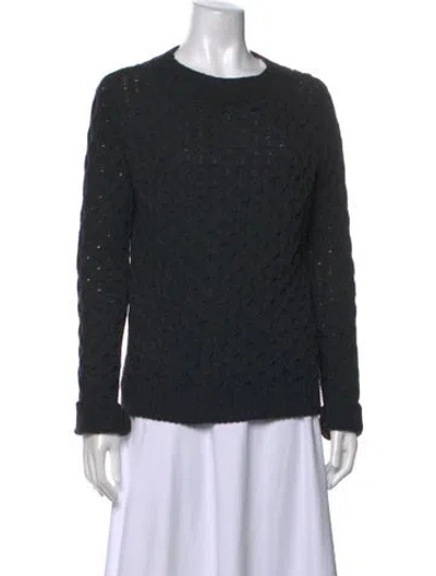 Pre-owned Theory Wool Crew Neck Sweater In Grey