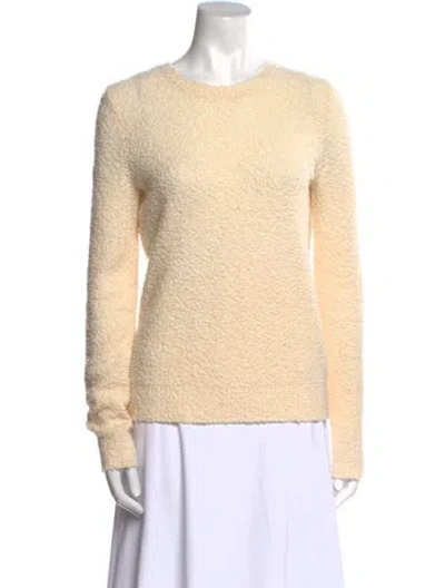 Pre-owned Theory Wool Crew Neck Sweater In Neutral