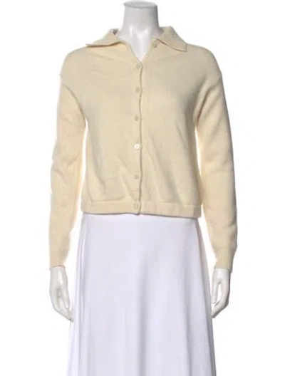 Pre-owned Theory Wool Crew Neck Sweater In Neutral