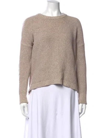 Pre-owned Theory Wool Crew Neck Sweater In Neutrals