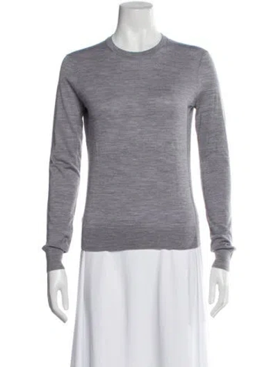 Pre-owned Theory Wool Crew Neck Sweater W/ Tags In Gray