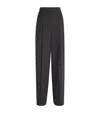 Theory Double Pleat Pants In Grey