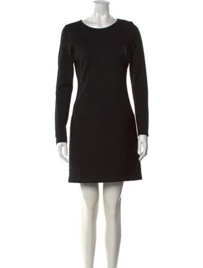Pre-owned Theory Wool Dress In Black