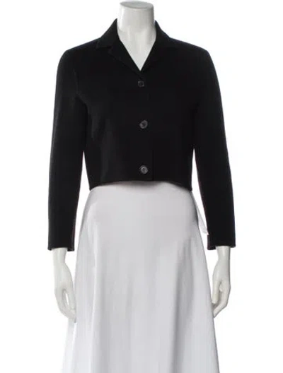 Pre-owned Theory Wool Evening Jacket In Black
