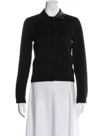 Pre-owned Theory Wool Evening Jacket In Black