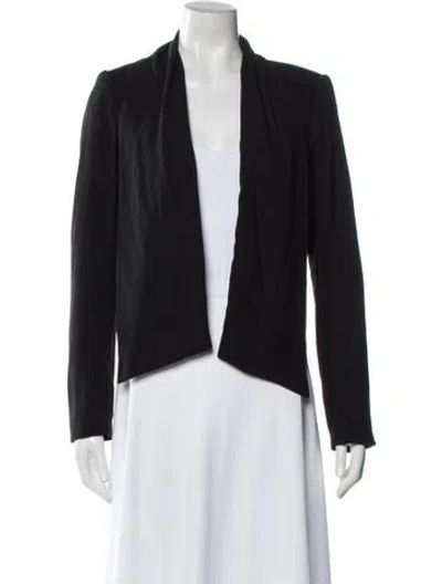 Pre-owned Theory Wool Evening Jacket In Black