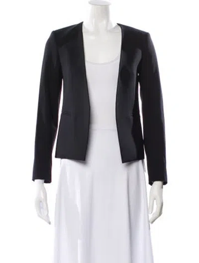 Pre-owned Theory Wool Evening Jacket In Black