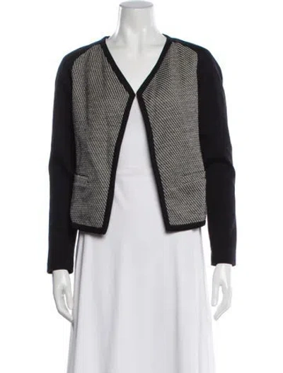 Pre-owned Theory Wool Evening Jacket In Black