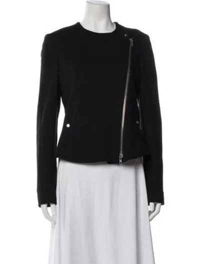 Pre-owned Theory Wool Evening Jacket In Black
