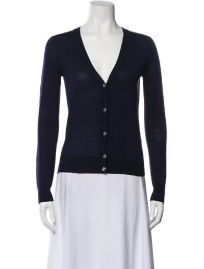 Pre-owned Theory Wool Evening Jacket In Blue