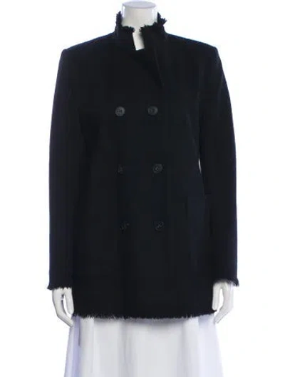 Pre-owned Theory Wool Evening Jacket In Blue