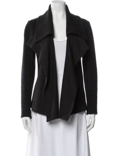 Pre-owned Theory Wool Evening Jacket In Gray