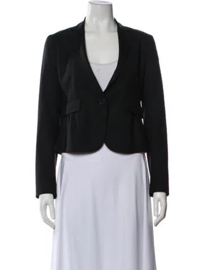 Pre-owned Theory Wool Jacket In Black
