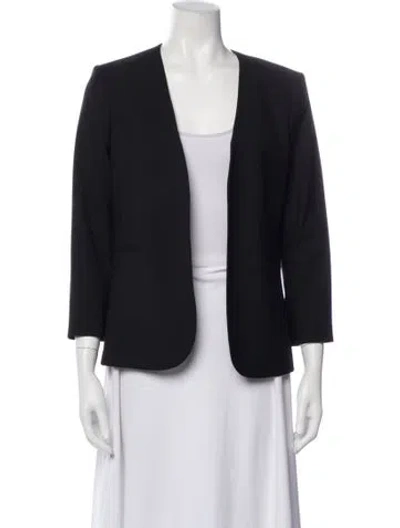 Pre-owned Theory Wool Jacket In Black