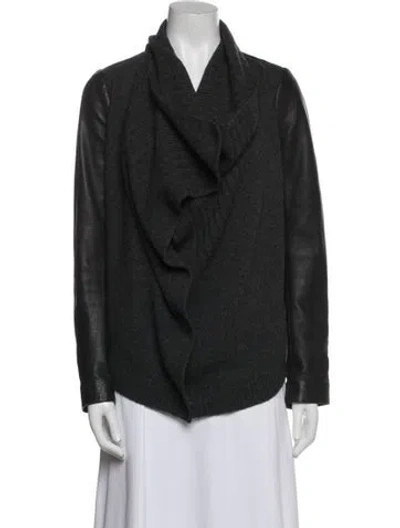Pre-owned Theory Wool Jacket In Black