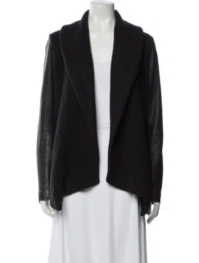 Pre-owned Theory Wool Jacket In Black