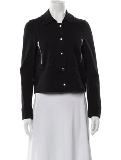 Pre-owned Theory Wool Jacket In Black
