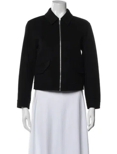 Pre-owned Theory Wool Jacket In Black